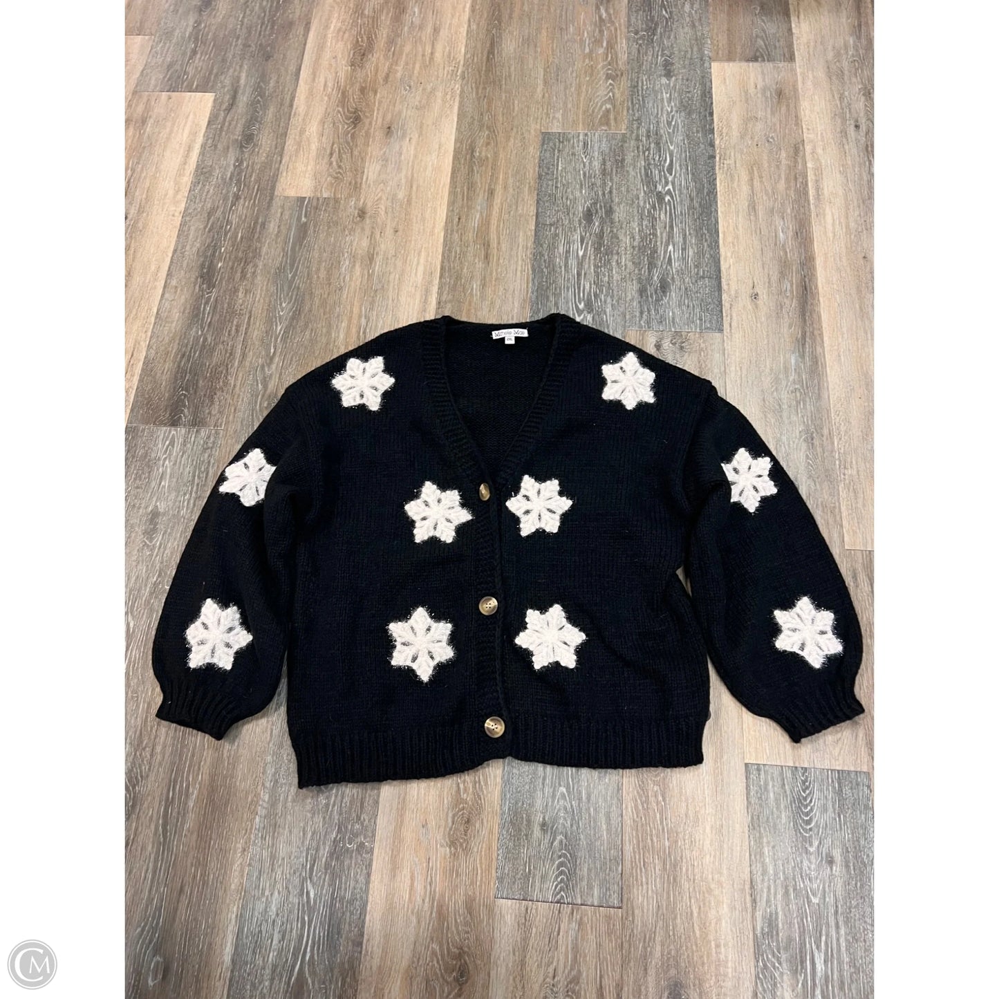 Sweater Cardigan By Michelle Mae In Black, Size: 2x