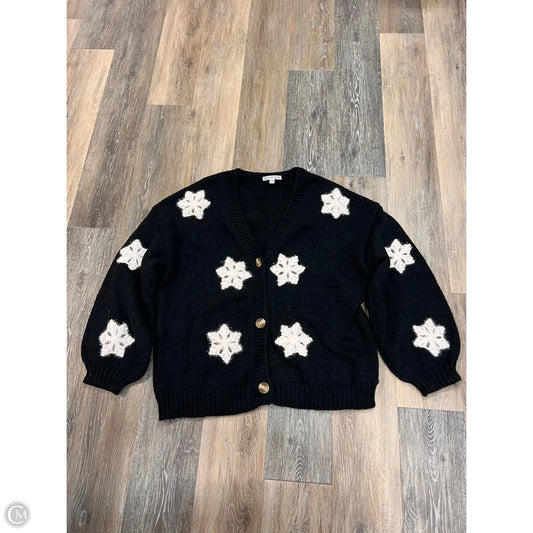 Sweater Cardigan By Michelle Mae In Black, Size: 2x