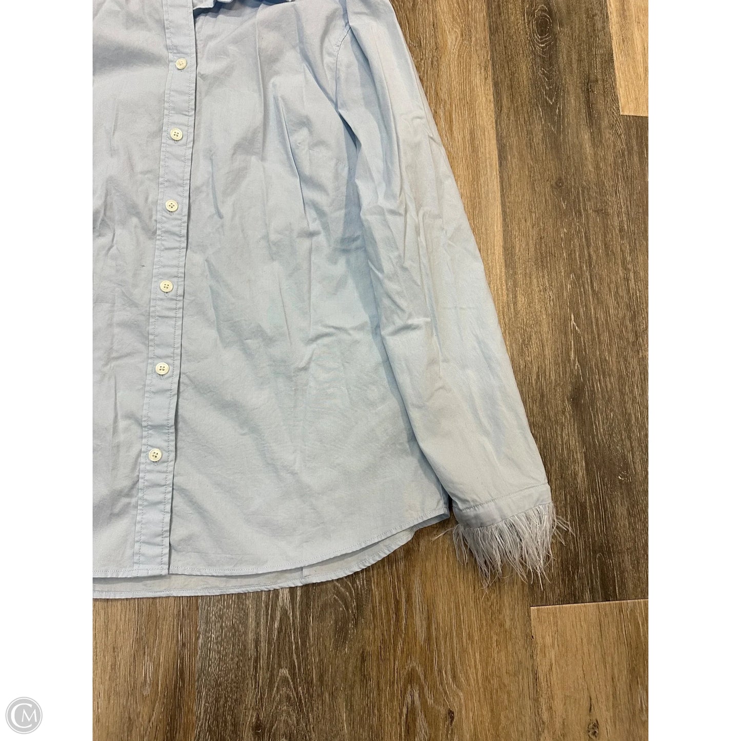 Blouse Long Sleeve By J. Crew In Blue, Size: S