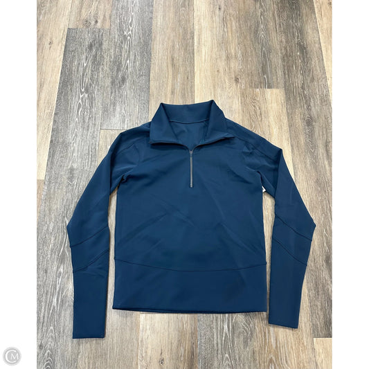 Athletic Sweatshirt Collar By Lululemon In Navy, Size: S
