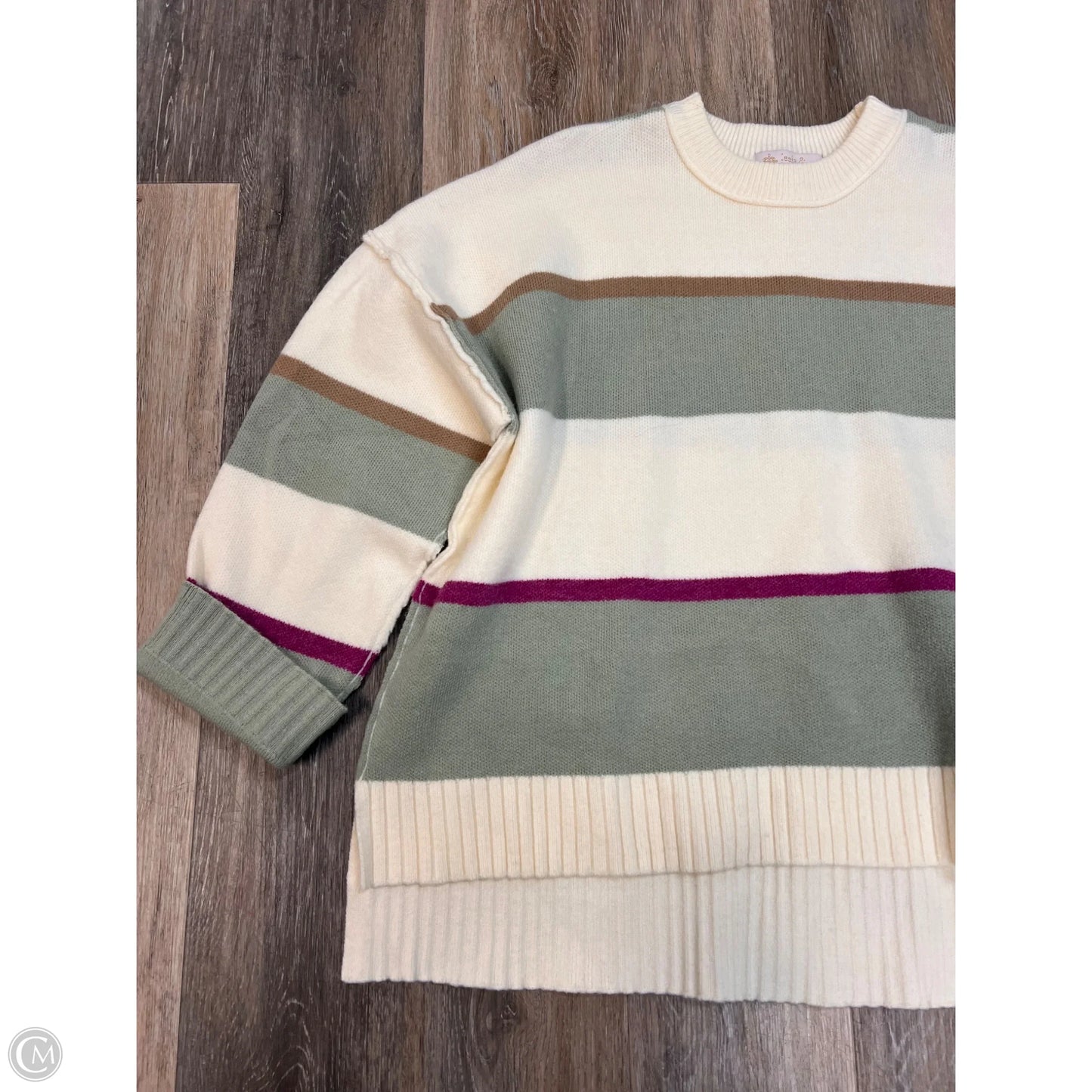 Sweater By Leela & Lavender In Striped Pattern, Size: M