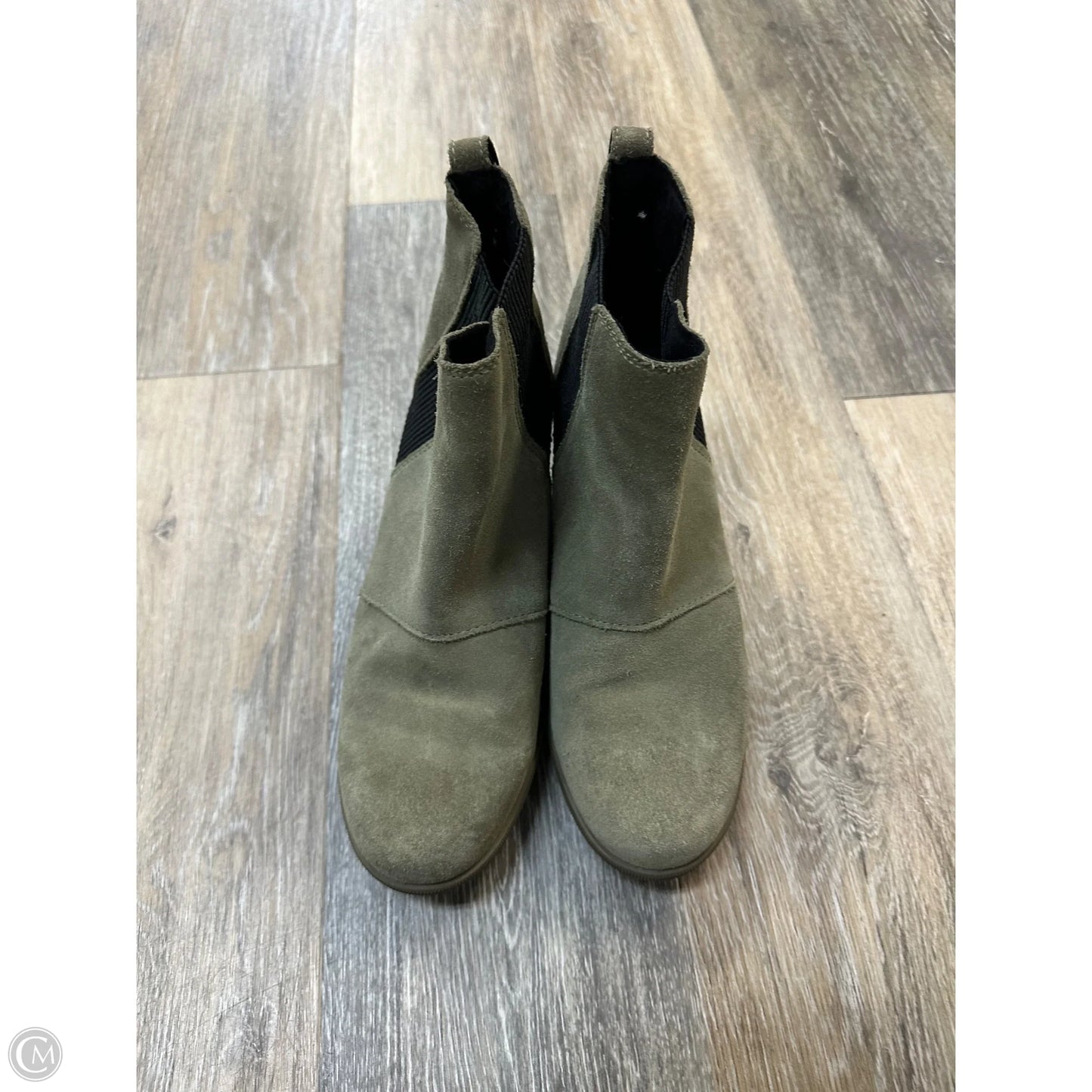 Shoes Heels Wedge By Sorel In Green, Size: 8