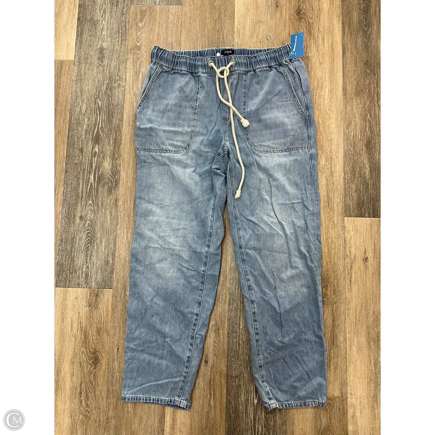 Jeans Straight By J. Crew In Blue Denim, Size: 8