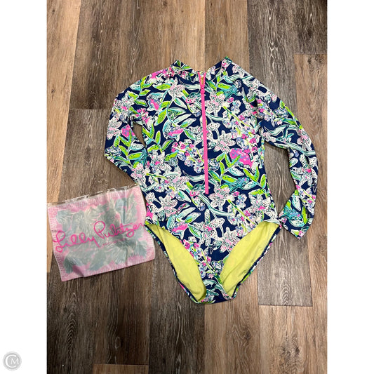 Swimsuit Designer By Lilly Pulitzer In Floral Print, Size: 12
