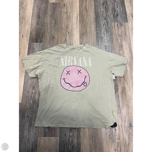 Top Short Sleeve By American Eagle In Green, Size: L