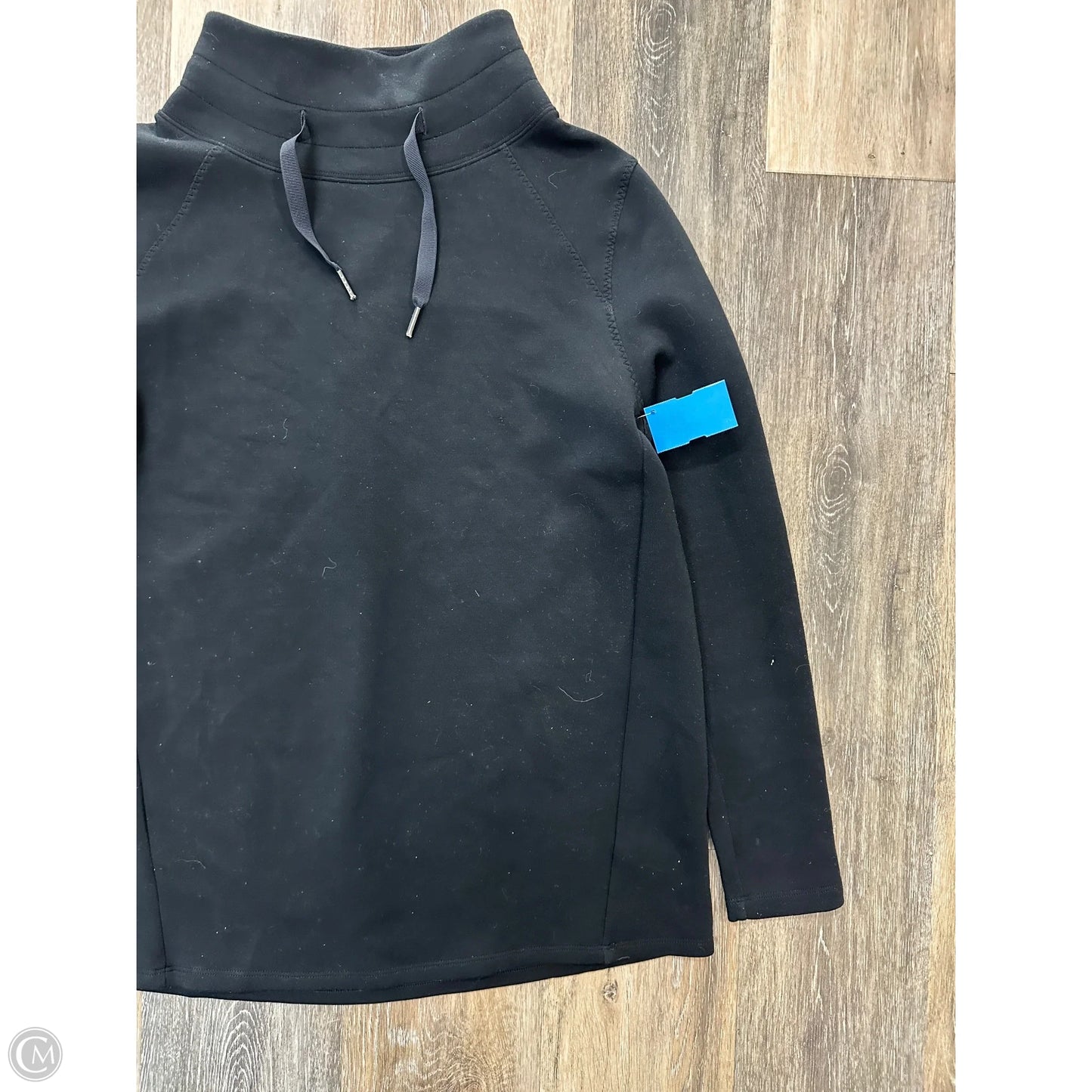 Athletic Sweatshirt Collar By Spanx In Black, Size: S