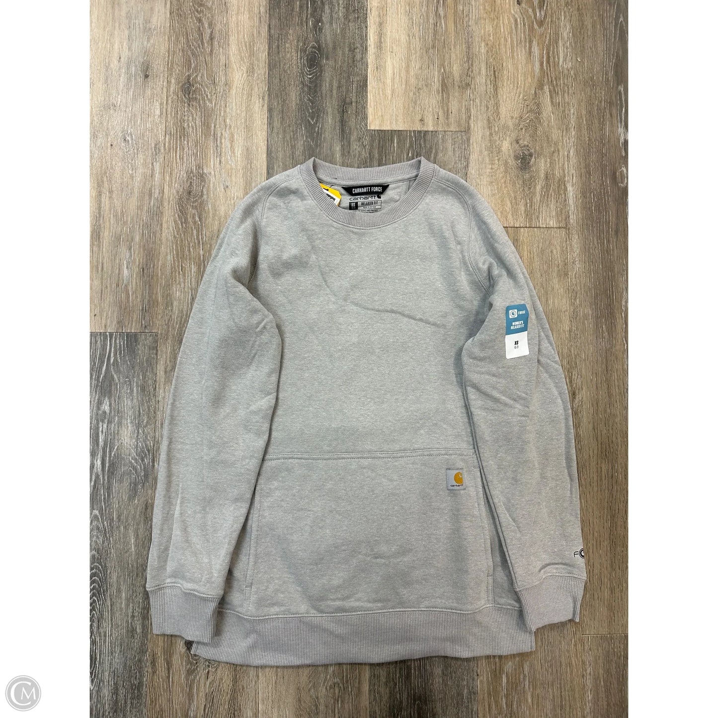 Sweatshirt Crewneck By Carhartt In Gold, Size: Xs