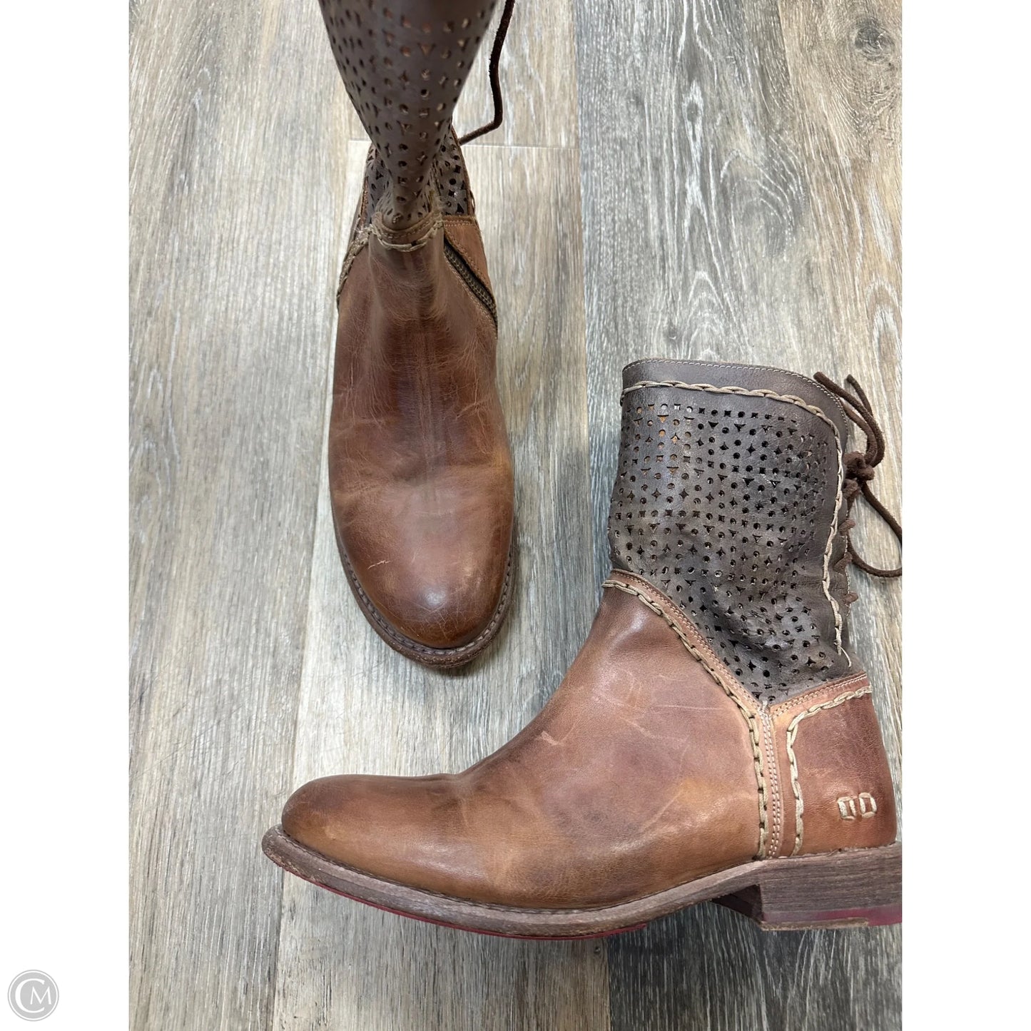 Boots Ankle Flats By Bed Stu In Brown, Size: 9