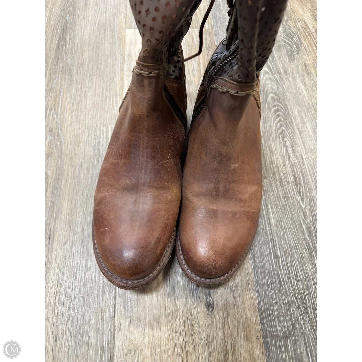 Boots Ankle Flats By Bed Stu In Brown, Size: 9