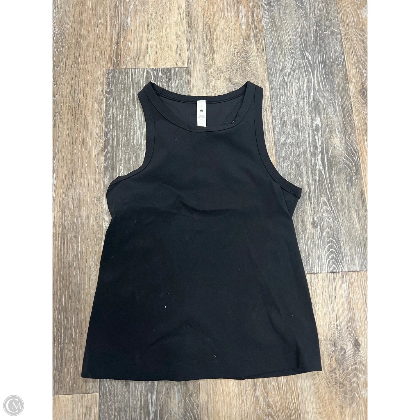 Athletic Tank Top By Lululemon In Black, Size: 6