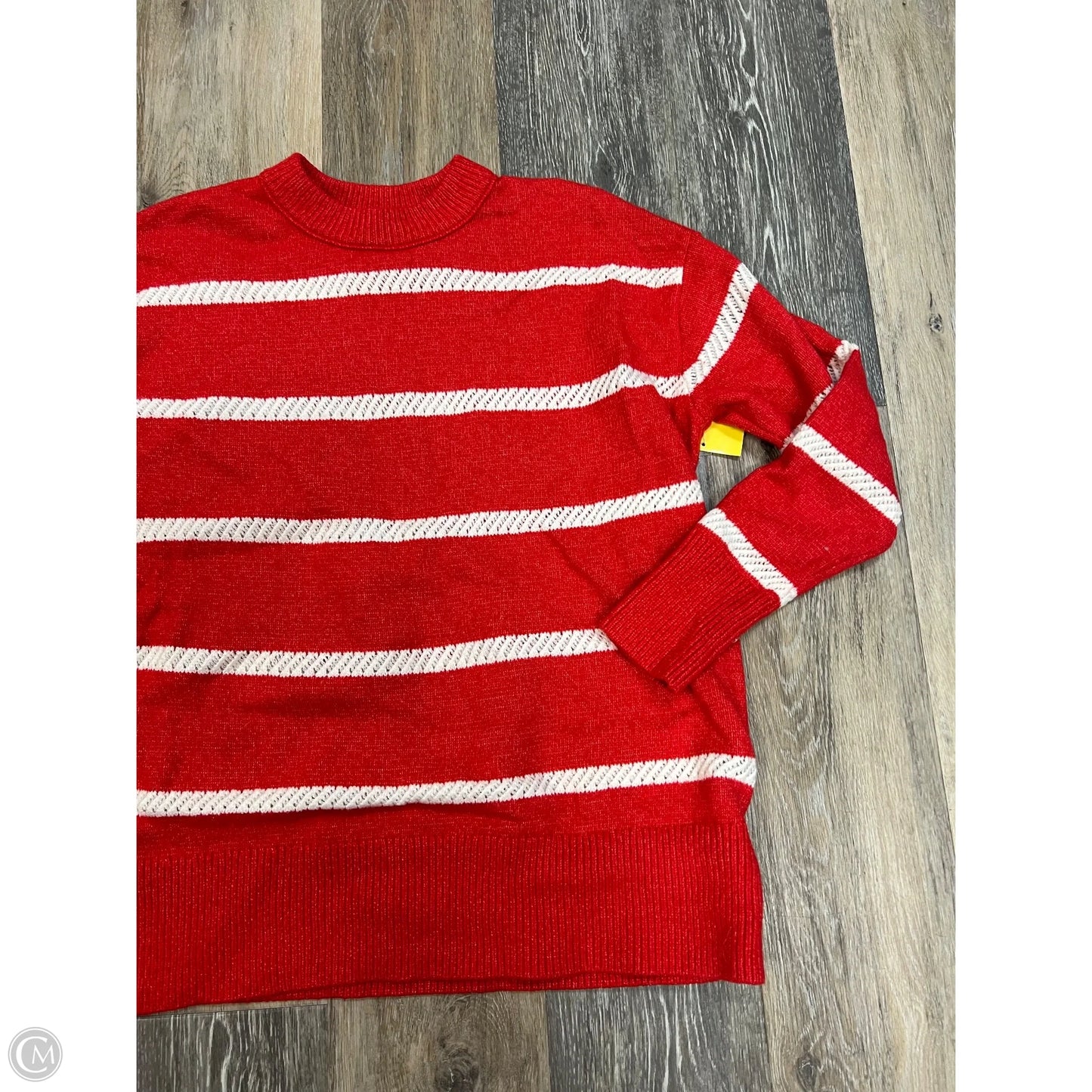 Sweater By Aerie In Red & White, Size: Xxs