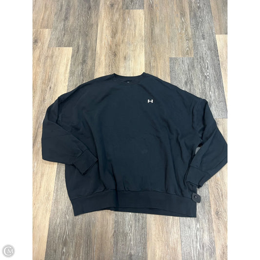 -Athletic Sweatshirt Crewneck By Under Armour In Black, Size: 2x