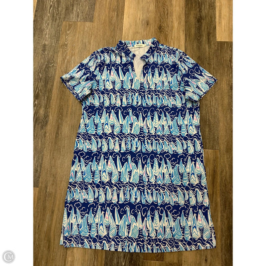Dress Casual Midi By Periwinkle In Blue, Size: M