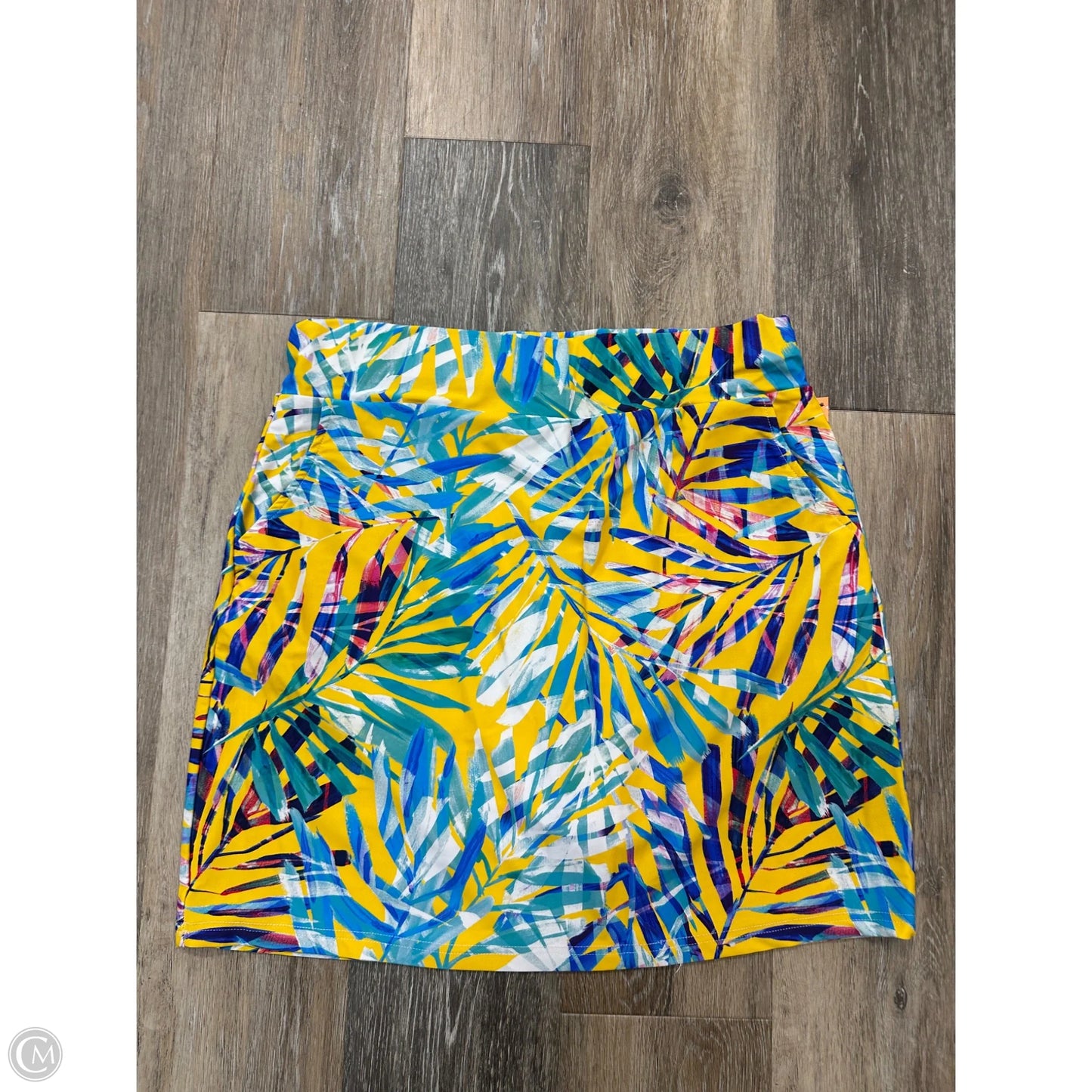 Athletic Skort By Periwinkle In Tropical Print, Size: M