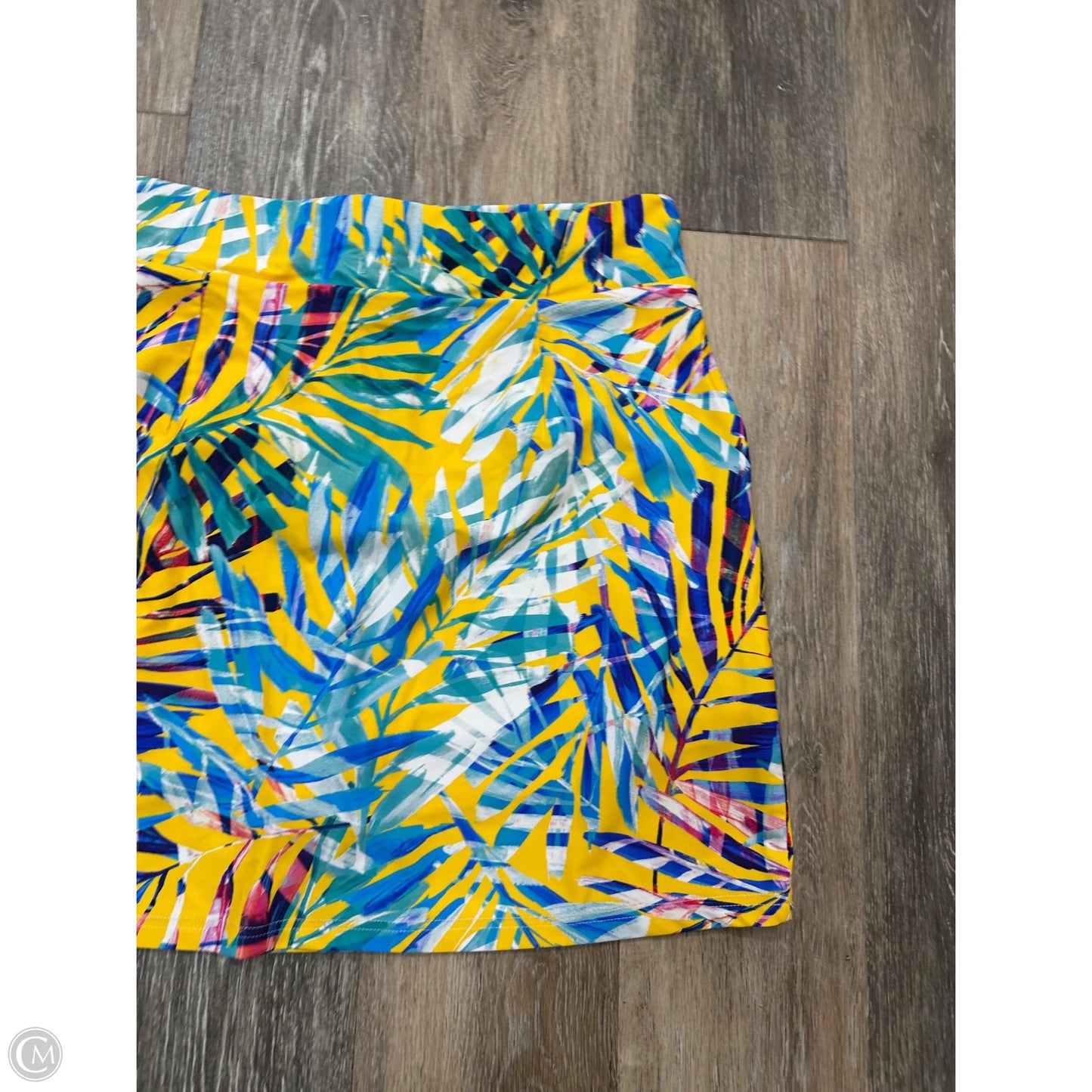 Athletic Skort By Periwinkle In Tropical Print, Size: M