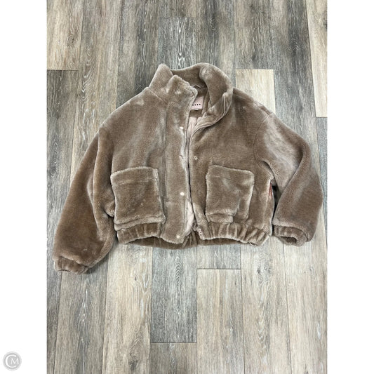 Jacket Faux Fur & Sherpa By Blanknyc In Tan, Size: M