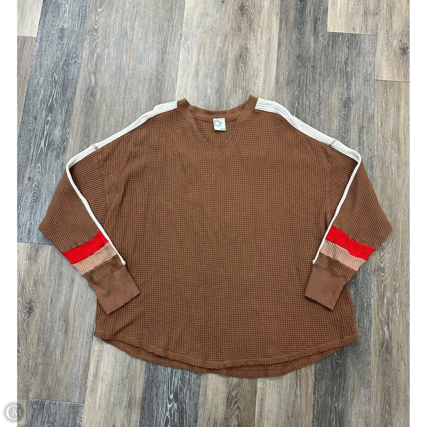 Top Short Sleeve By Offline By Aerie In Brown, Size: Xxl