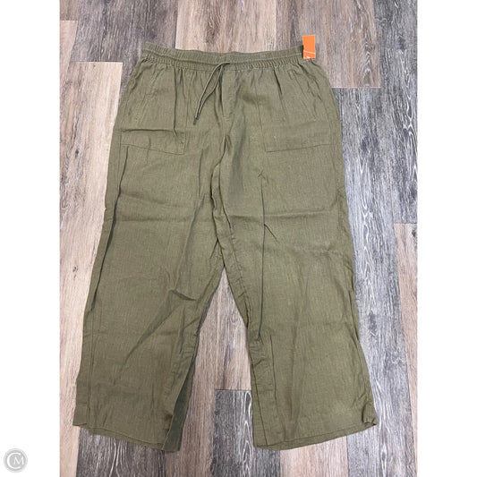Pants Linen By Athleta In Green, Size: 1x
