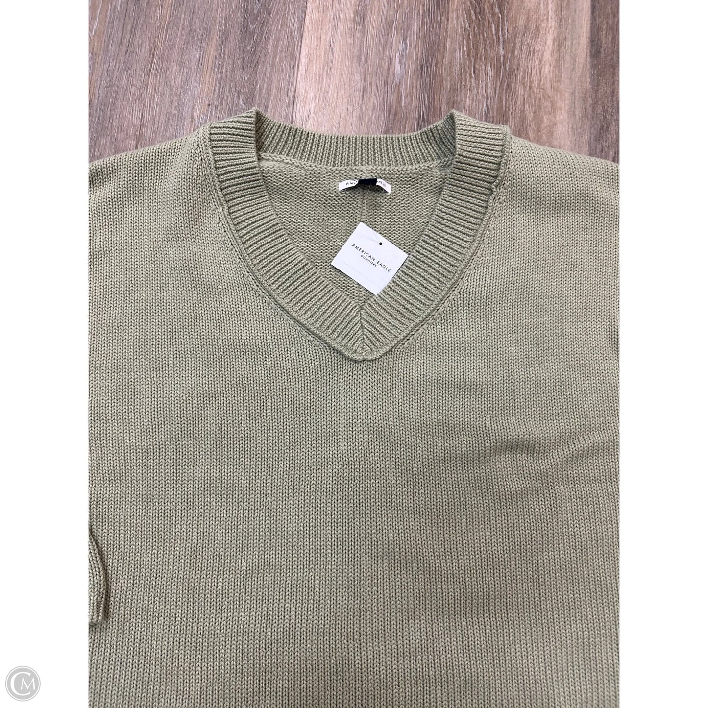 Sweater By American Eagle In Green, Size: Xl