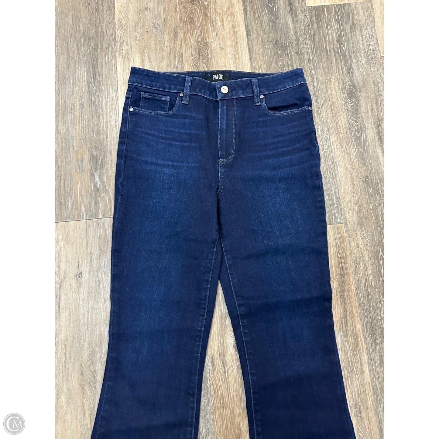 -Jeans Straight By Paige In Blue Denim, Size: 8