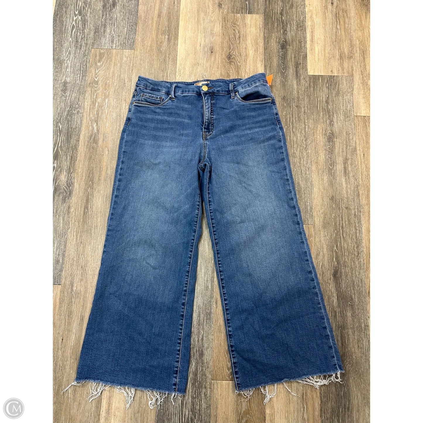 Jeans Wide Leg By Kut In Blue Denim, Size: 12