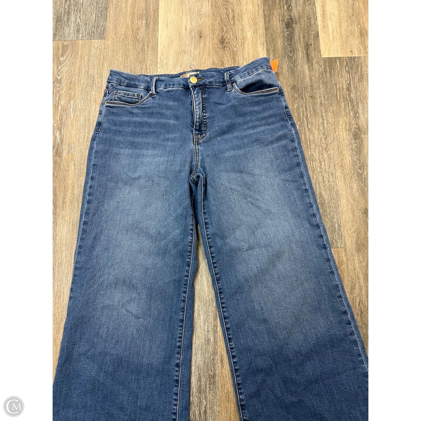 Jeans Wide Leg By Kut In Blue Denim, Size: 12