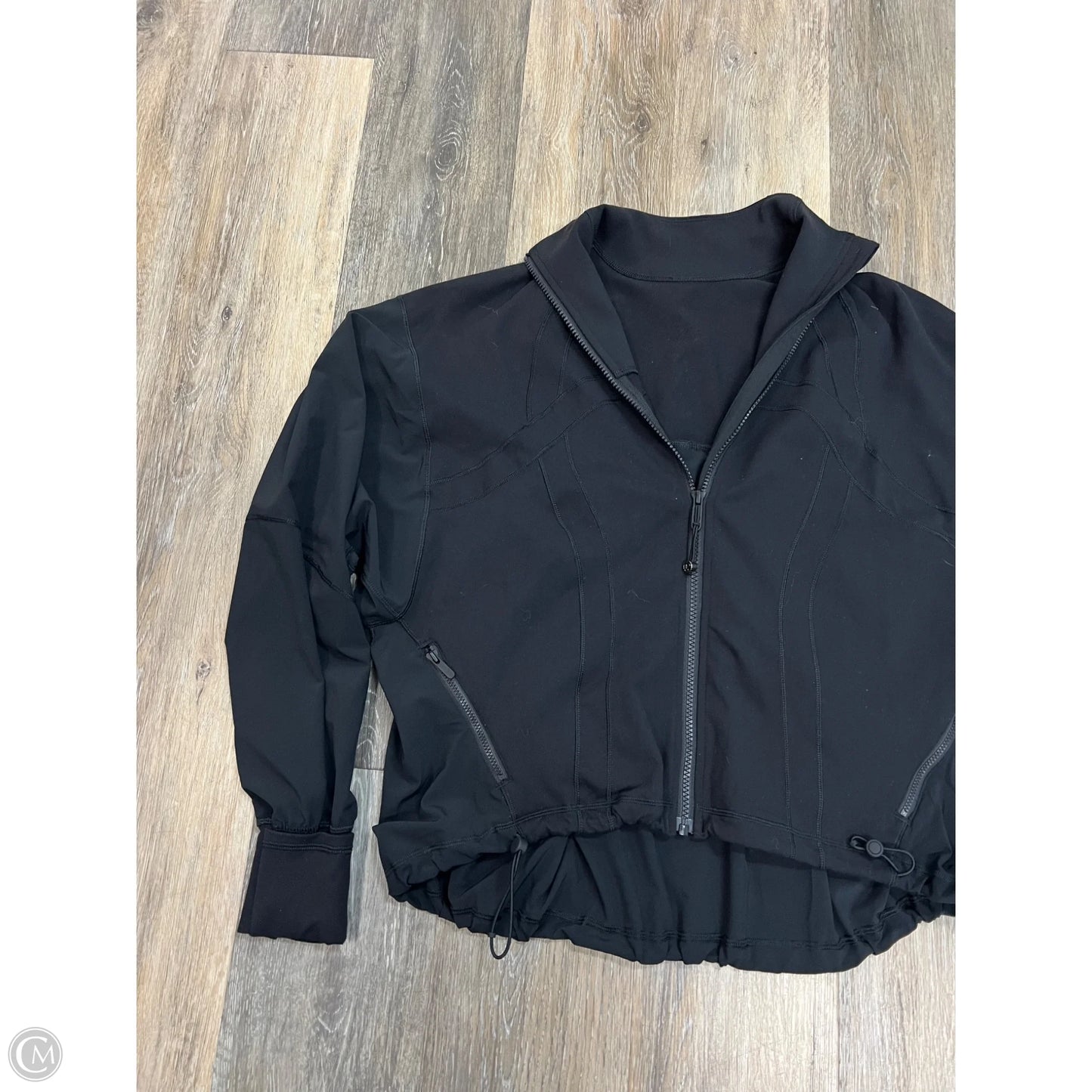 Athletic Jacket By Lululemon In Black, Size: 2