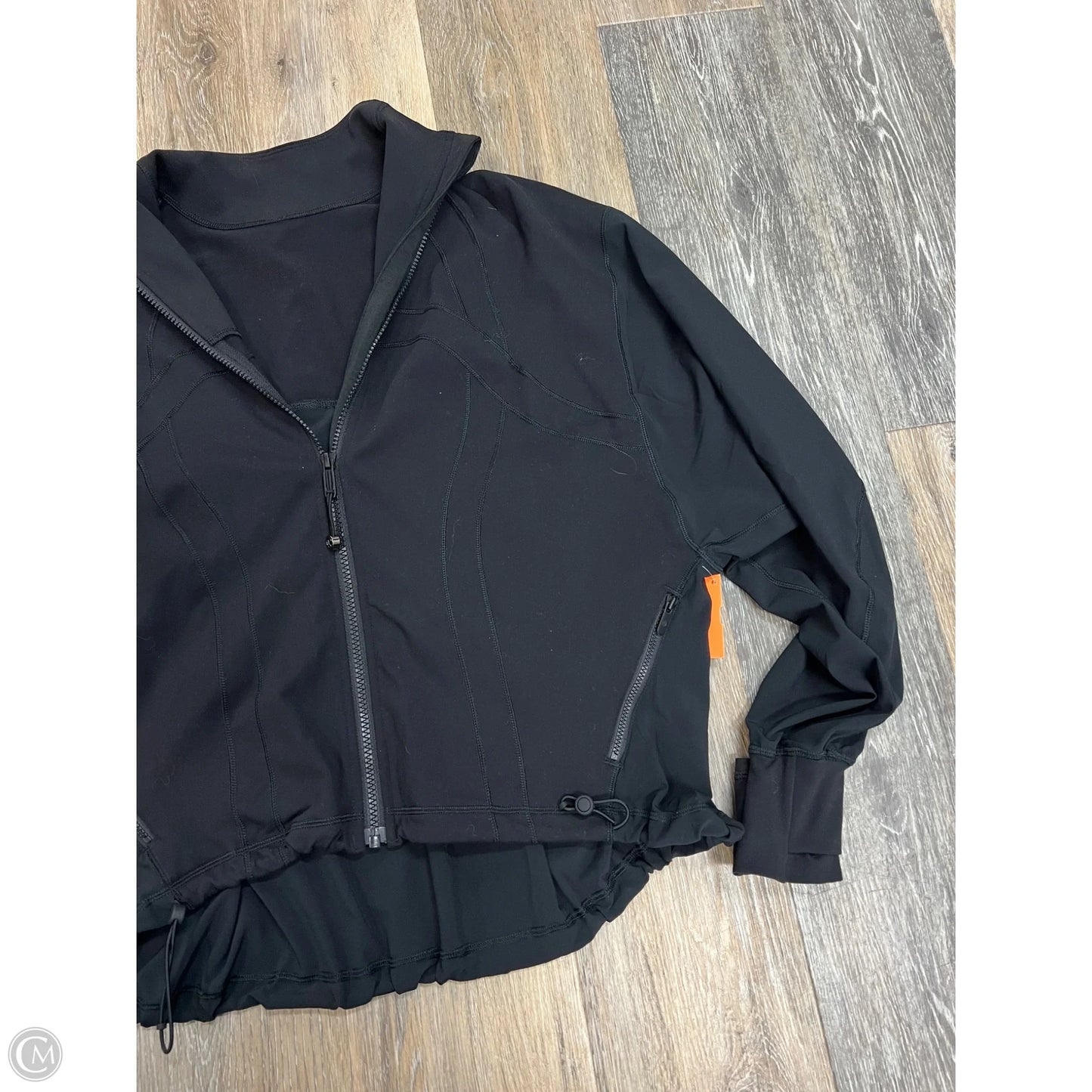 Athletic Jacket By Lululemon In Black, Size: 2