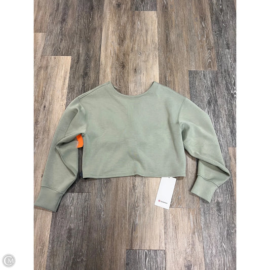 Athletic Sweatshirt Collar By Lululemon In Green, Size: 4