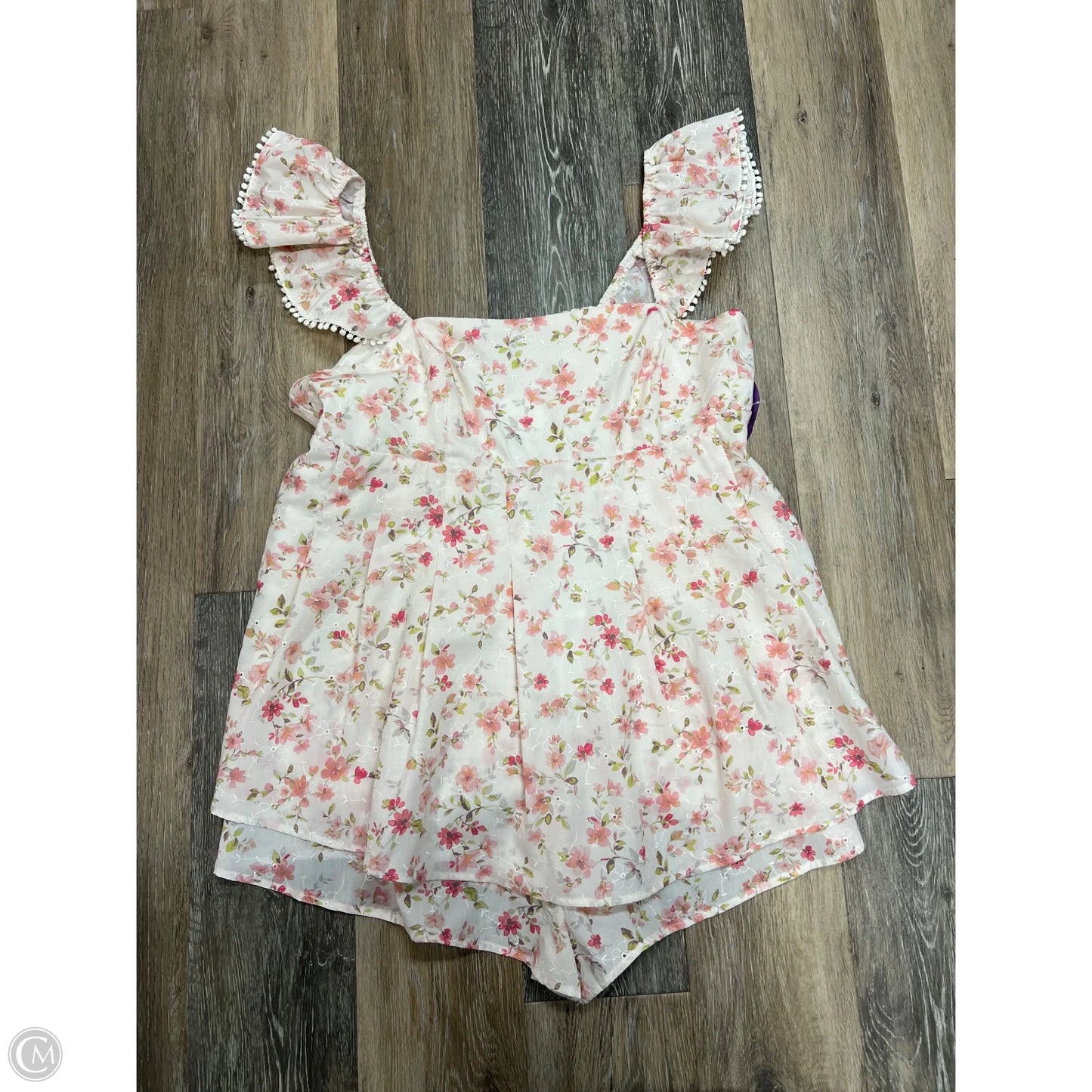 Romper By Arula In Floral Print, Size: 1x