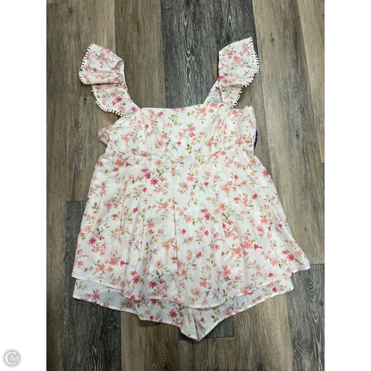 Romper By Arula In Floral Print, Size: 1x
