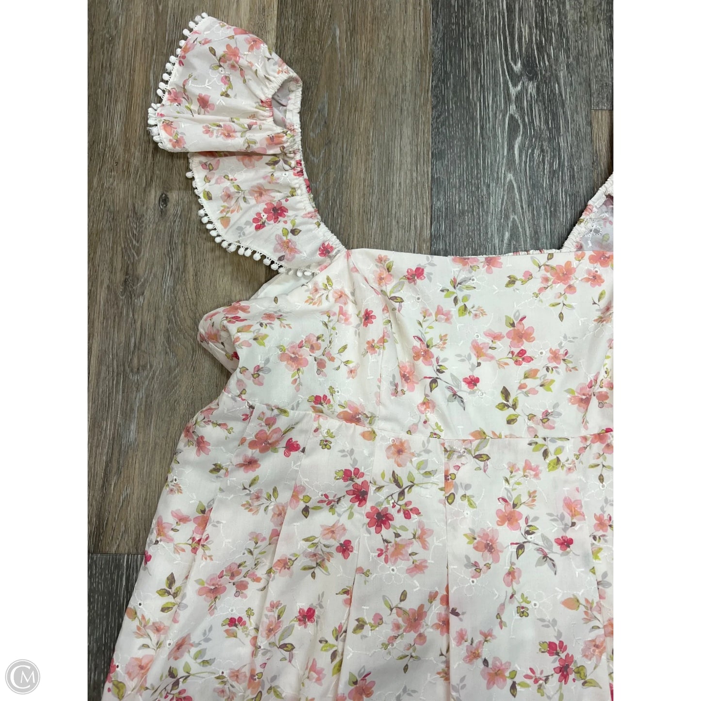 Romper By Arula In Floral Print, Size: 1x