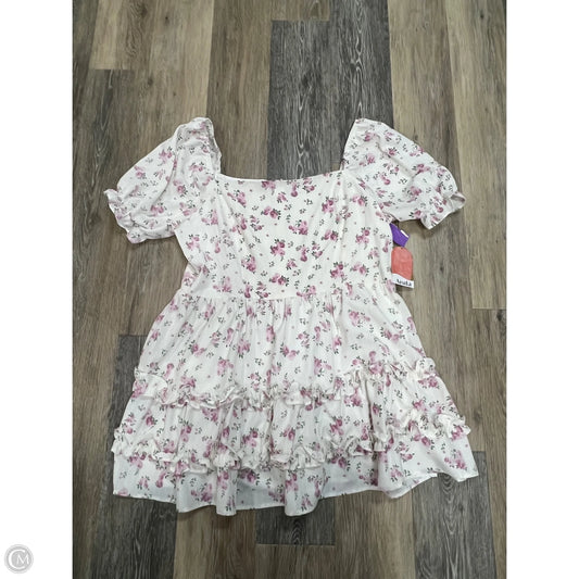 Dress Casual Short By Arula In Floral Print, Size: 1x
