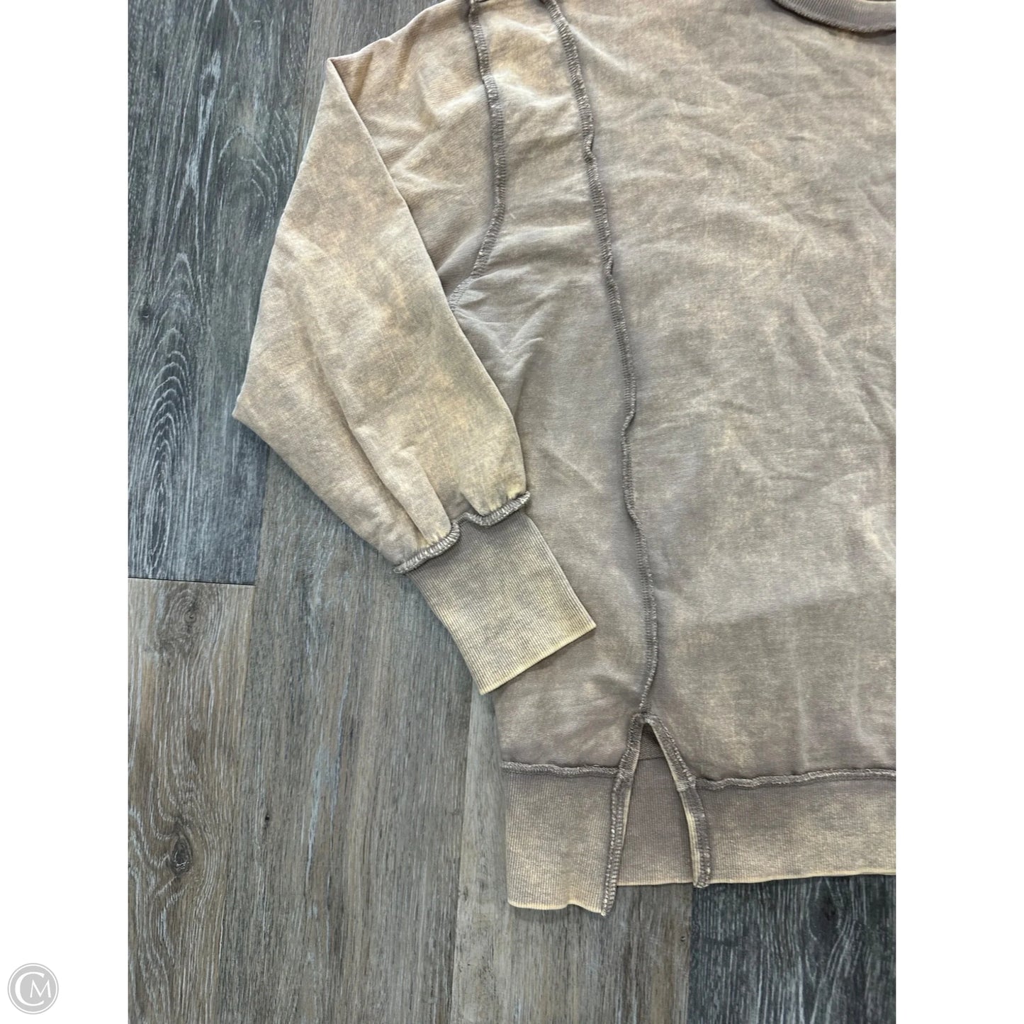 Sweatshirt Crewneck By Zenana In Orange, Size: S