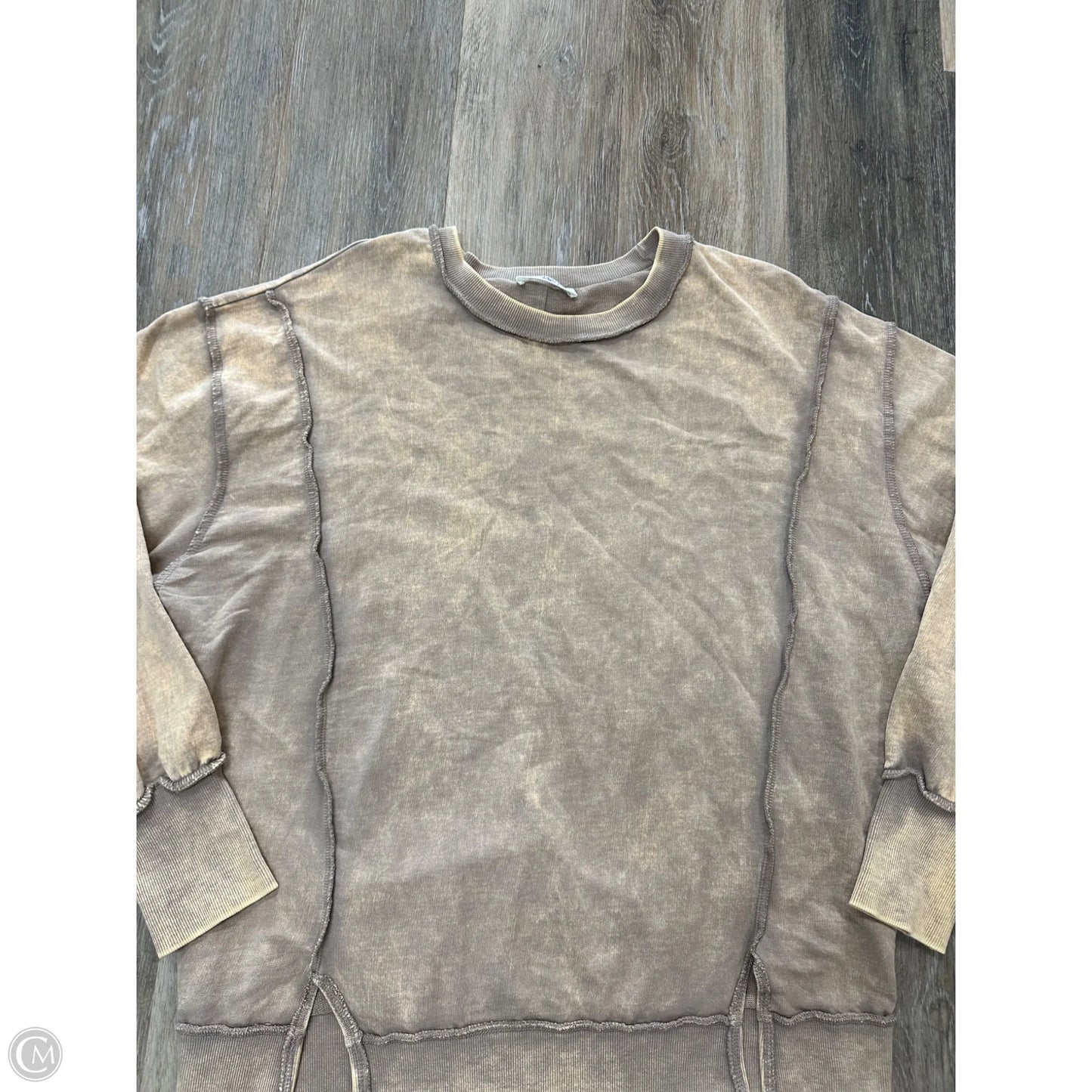 Sweatshirt Crewneck By Zenana In Orange, Size: S