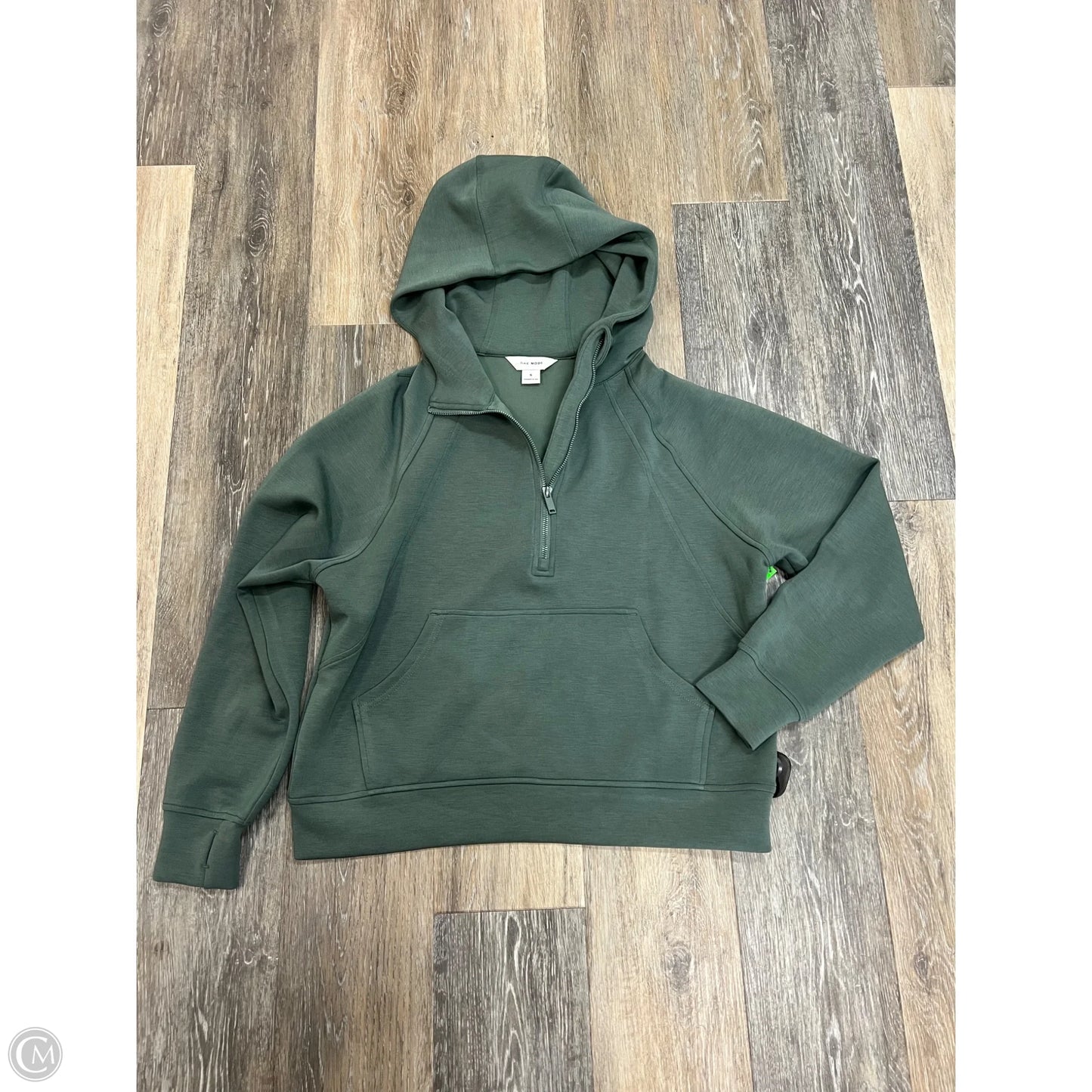 Sweatshirt Hoodie By Rae Mode In Green, Size: S