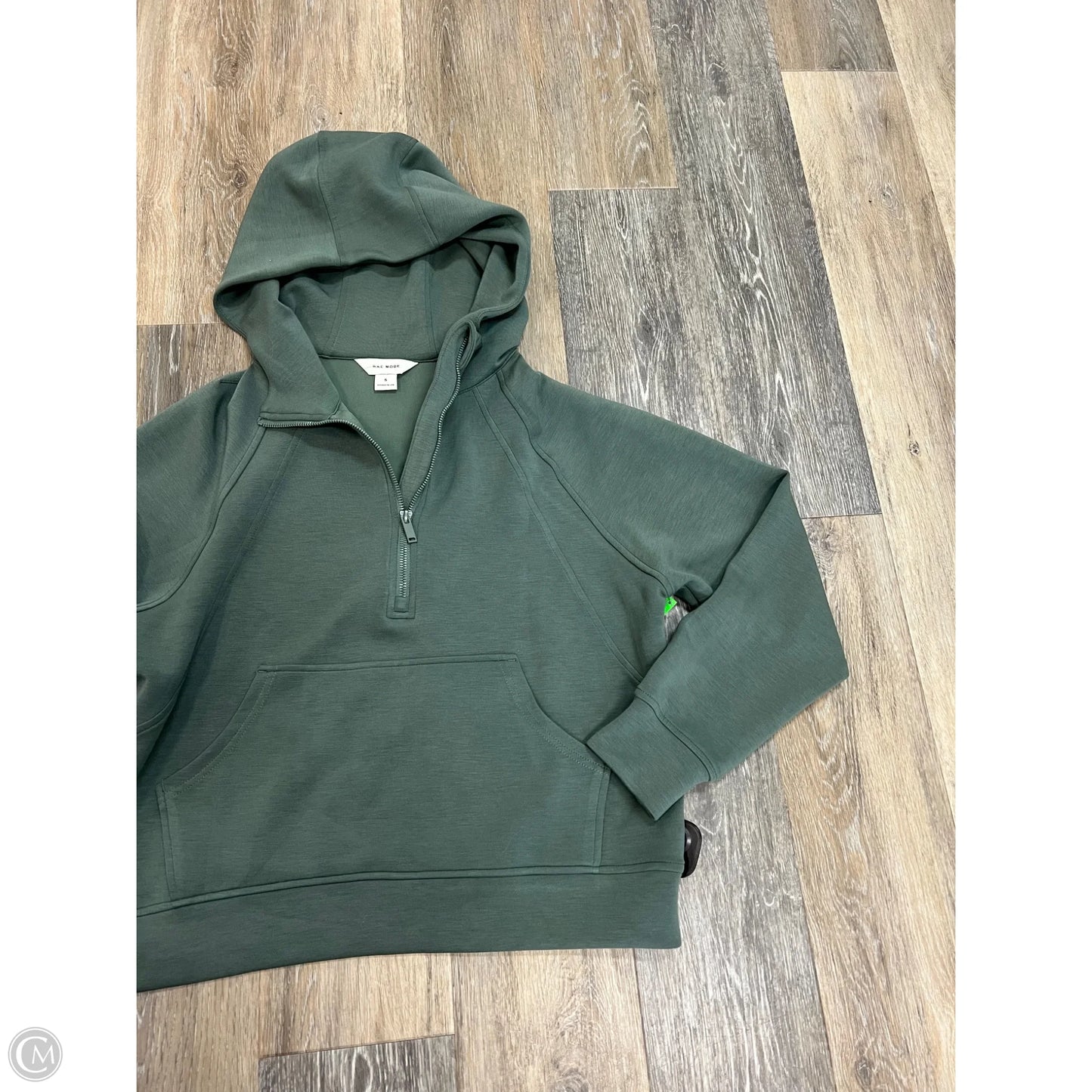 Sweatshirt Hoodie By Rae Mode In Green, Size: S