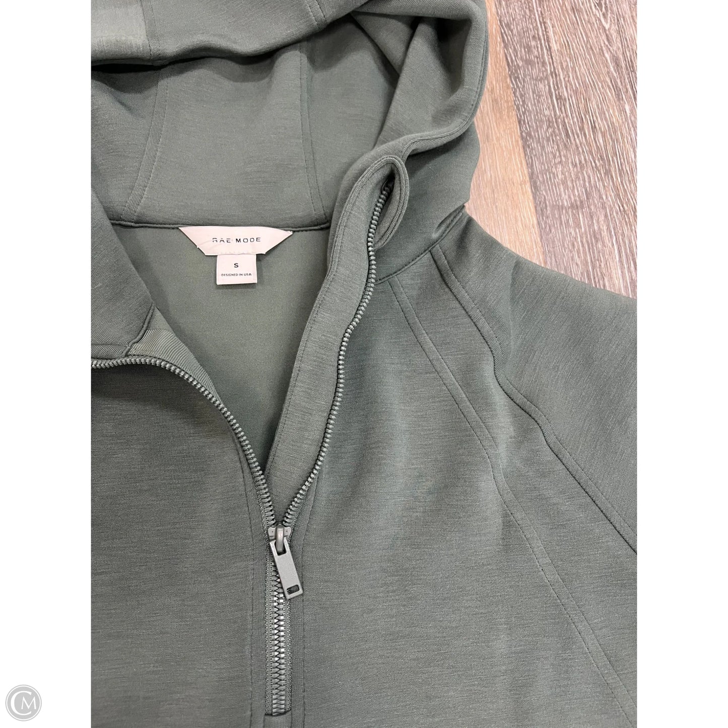 Sweatshirt Hoodie By Rae Mode In Green, Size: S