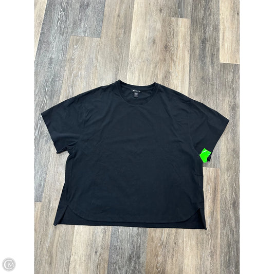 Athletic Top Short Sleeve By Athleta In Black, Size: Xl