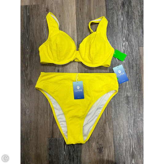 Swimsuit 2pc By Cupshe In Yellow, Size: L