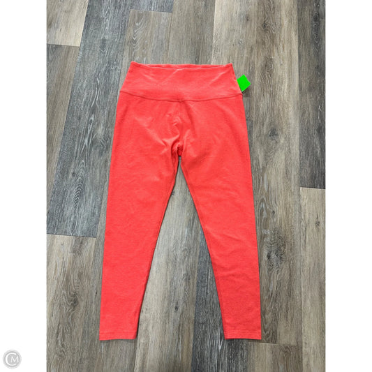 Athletic Leggings By Beyond Yoga In Orange, Size: Xl