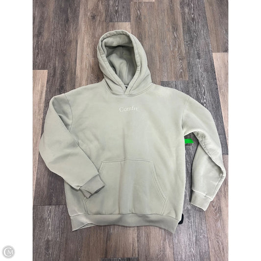 Sweatshirt Hoodie By Comfrt In Green, Size: L