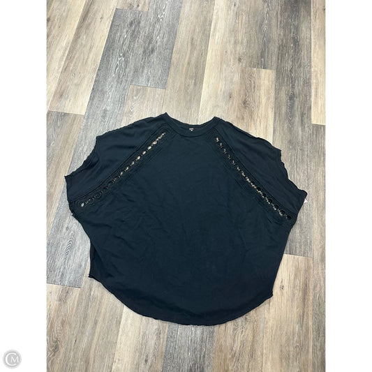 Top Short Sleeve By Free People In Black, Size: M