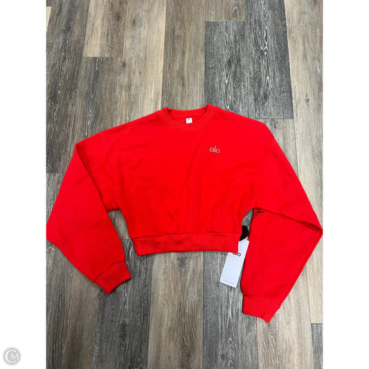 Athletic Sweatshirt Crewneck By Alo In Red, Size: M