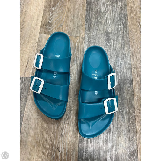 Sandals Flats By Birkenstock In Blue, Size: 7