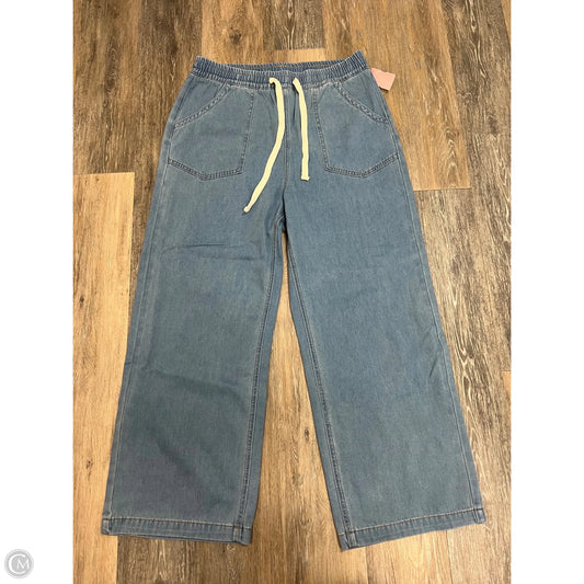 -Jeans Wide Leg By Pink Lily In Blue Denim, Size: 10/30