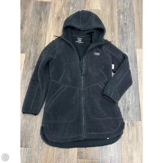 Jacket Faux Fur & Sherpa By L.l. Bean In Grey, Size: M