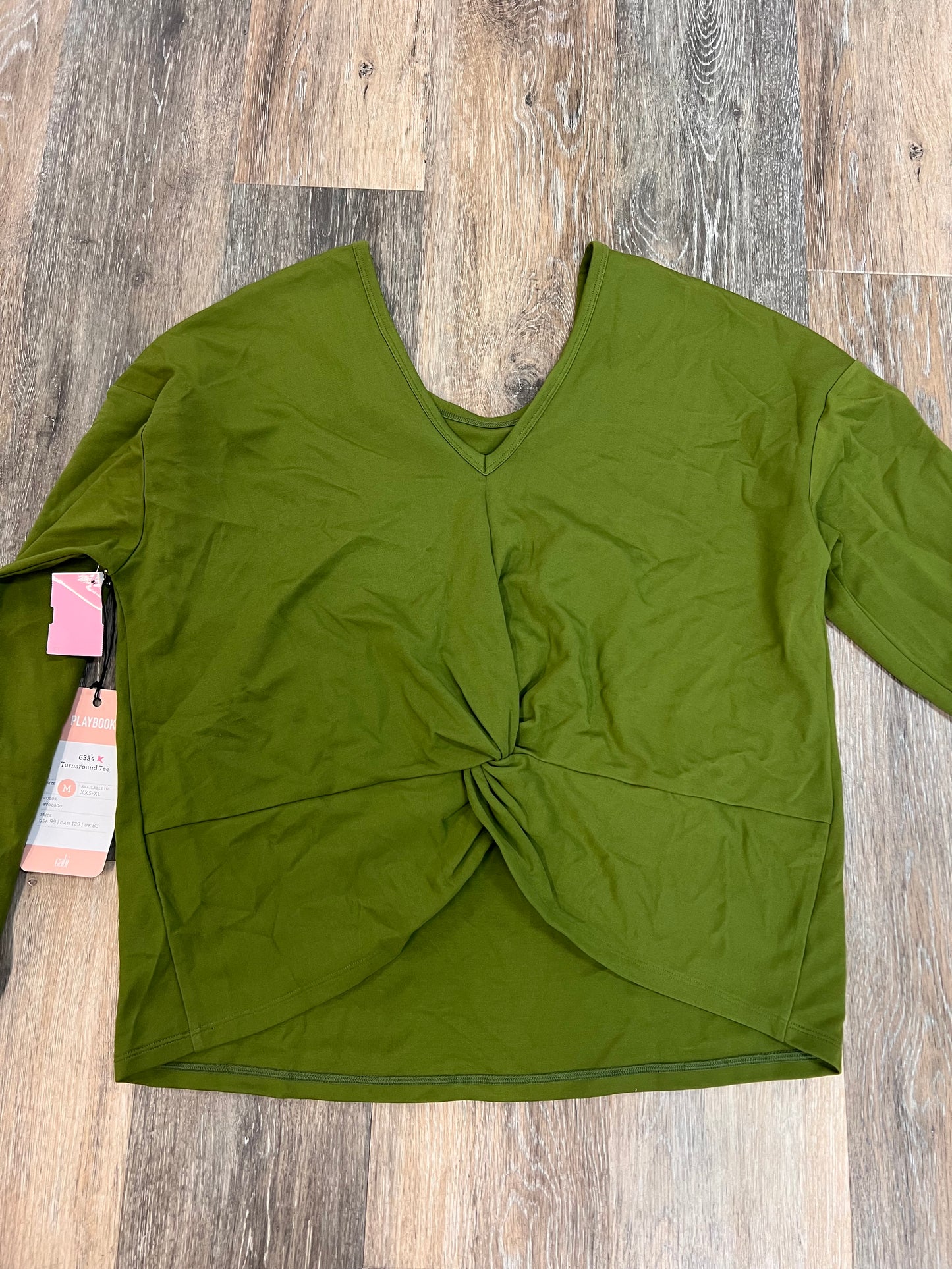 Top Long Sleeve By Cabi In Green, Size: M