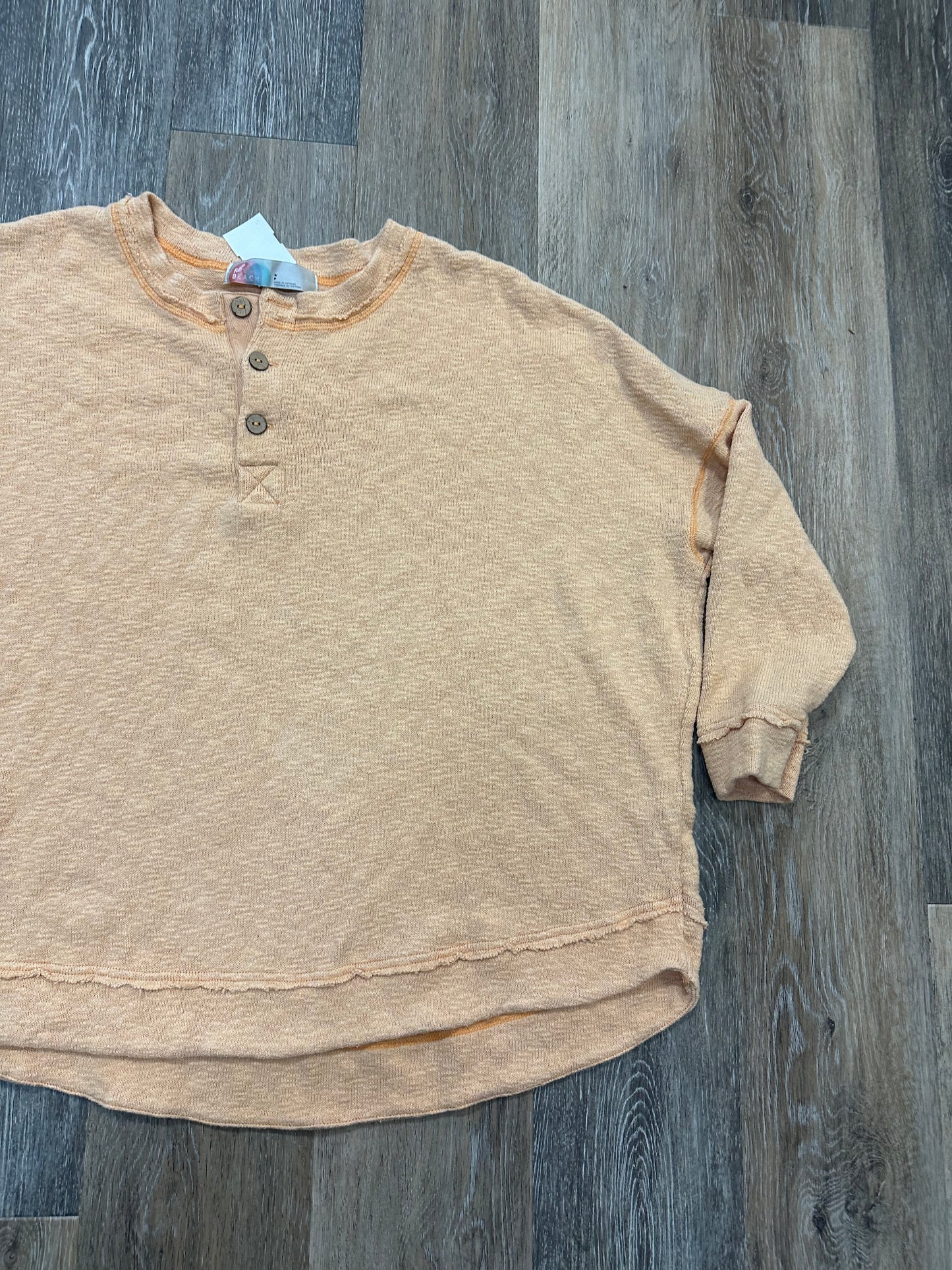 Sweatshirt Crewneck By Free People In Orange, Size: S