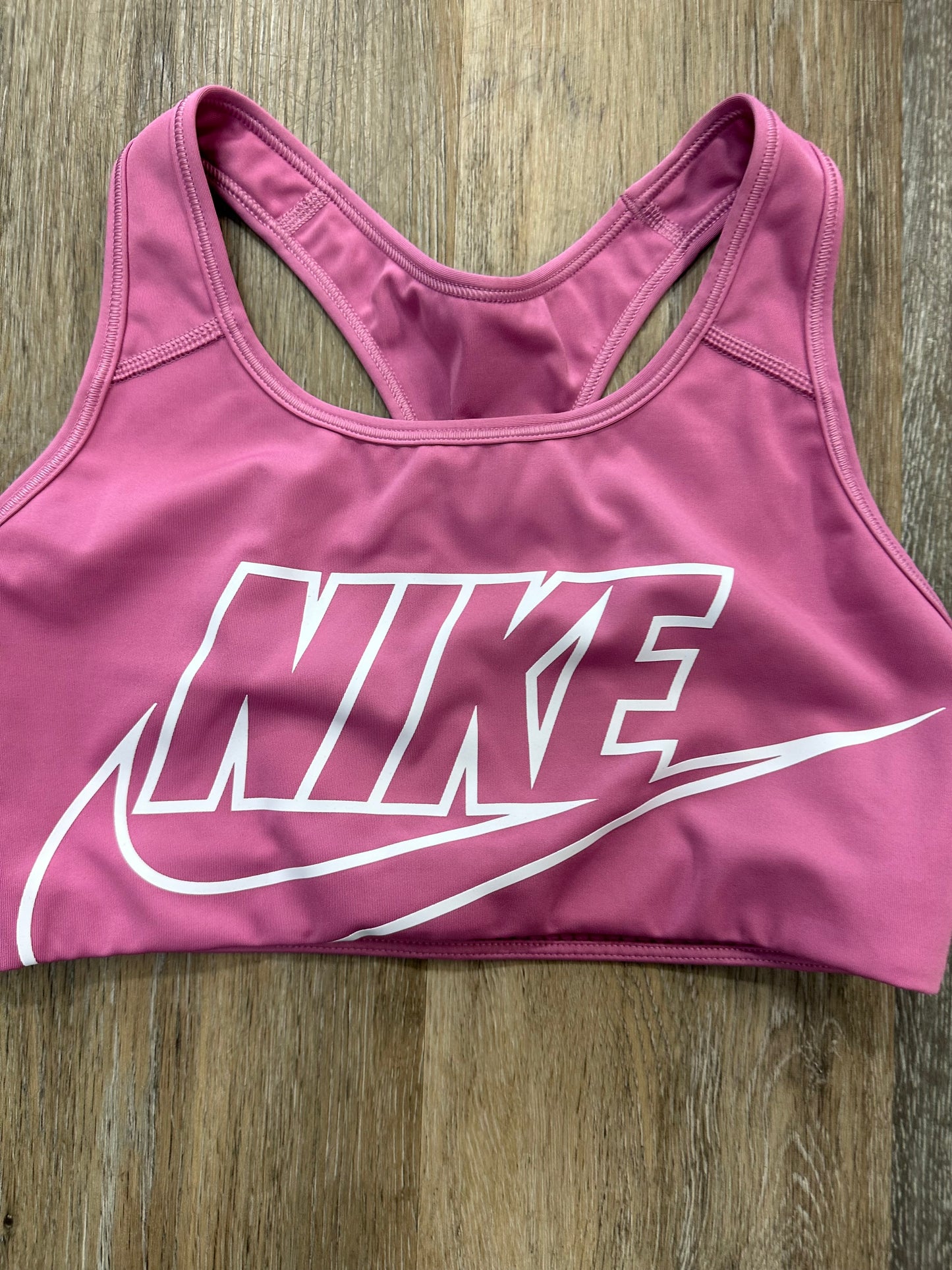 Pink Athletic Bra Nike Apparel, Size M